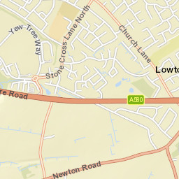 121 Stone Cross Lane South, Lowton WA3, UK Street Map