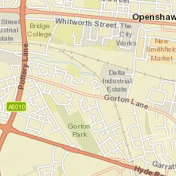 West Gorton, after Hyde Road/Pottery Lane Street Map