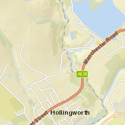 7 Graphite Way, Hadfield, Glossop, Derbyshire Street Map