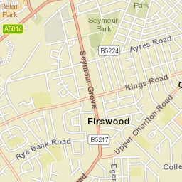 17 Ruskin Road, Stretford, Manchester M16 Street Map