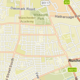 79 Kippax Street, Manchester M14, UK Street Map