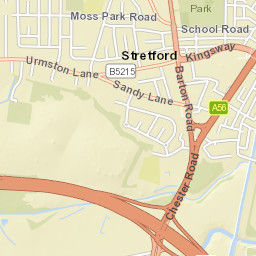 Chester Road, Stretford M32, UK Street Map