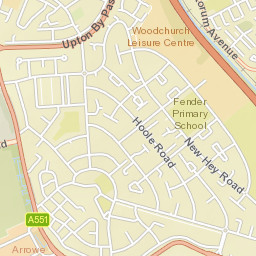 69-95 Hoole Road, Woodchurch, Birkenhead, Merseyside CH49, UK Street Map