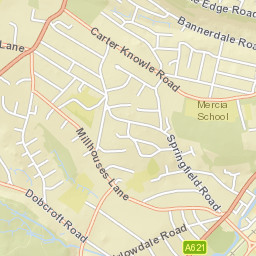 3-5 Silverdale Close, Sheffield, South Yorkshire Street Map