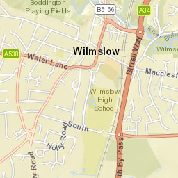 Grove Way, Wilmslow, Cheshire East SK9 Street Map