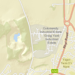 49 Pen Y Graig, Denbigh, Denbighshire  Street Map
