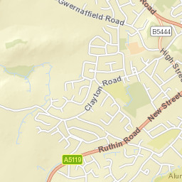 New Street, Mold, Flintshire CH7, UK Street Map