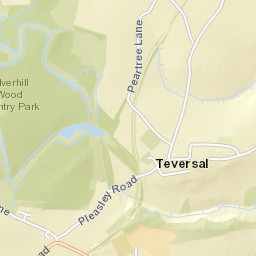 Buttery Lane, Sutton-in-Ashfield, Nottinghamshire Street Map