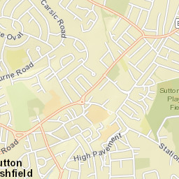 16 Langton Road, Sutton-in-Ashfield, Nottinghamshire Street Map