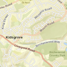 18 Woodside Avenue, Kidsgrove, Staffordshire  Street Map