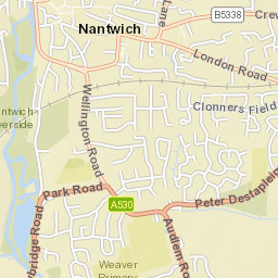 Audlem Road, Nantwich, Cheshire East Street Map