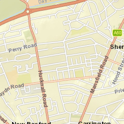 Sherwood, Nottingham, Nottinghamshire County NG5, UK Street Map