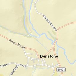 Denstone Ln, Uttoxeter, Staffordshire ST14, UK Street Map