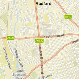 164 Faraday Road, Nottingham NG7, UK Street Map