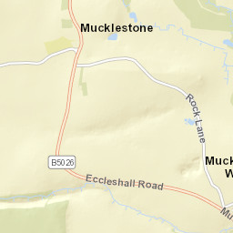 Rock Lane, Market Drayton, Staffordshire Street Map