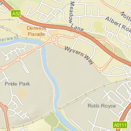 Royal Way, Derby DE24, UK Street Map