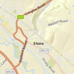 11 Station Road, Stone, Staffordshire Street Map