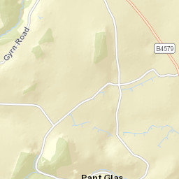 B4579, Gobowen, Oswestry, Shropshire Street Map