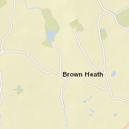 Brown Heath, adj Cross Keys (Unmarked) Street Map