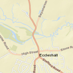 Stafford Road, Eccleshall, Staffordshire ST21, UK Street Map