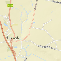 1 Goldstone Road, Hinstock, Market Drayton Street Map