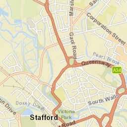 1 Fancy Walk, Stafford, Staffordshire ST16 Street Map