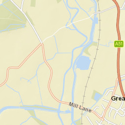 A51, Stafford, Staffordshire ST18, UK Street Map