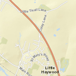 50 Little Tixall Lane, Colwich, Staffordshire Street Map