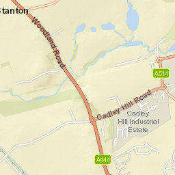 Cadley Ln, Castle Gresley, Derbyshire DE11, UK Street Map