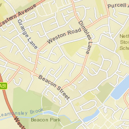 23 Grange Lane, Lichfield, Staffordshire Street Map