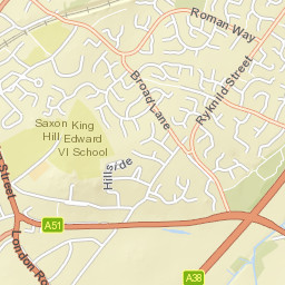 10 Ryknild Street, Lichfield, Staffordshire Street Map