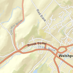 A458, Welshpool, Powys SY21, UK Street Map