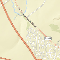 Old Great North Road, Stamford, Rutland Street Map