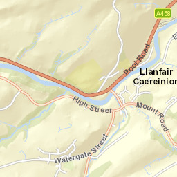 High Street, Llanfair Caereinion, Powys SY21, UK Street Map