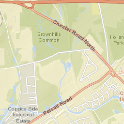 Watermead Grange, Brownhills, Walsall Street Map