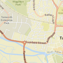 56 Church Street, Tamworth, Staffordshire Street Map