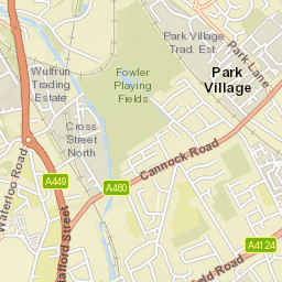 Lock Street, Wolverhampton, West Midlands Street Map