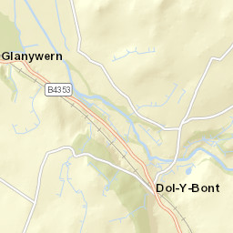 B4353, Ceredigion SY24, UK Street Map
