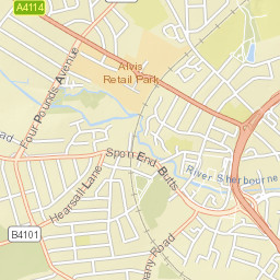 Coventry, UK Street Map