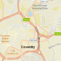 1 Priory Street, Coventry, West Midlands CV1 Street Map