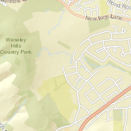 A38, Rubery, Birmingham, Worcestershire Street Map