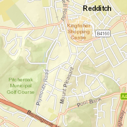 4 Church Green East, Redditch, Worcestershire Street Map