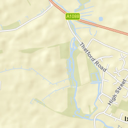 12 Stow Road, Ixworth, Bury Saint Edmunds Street Map