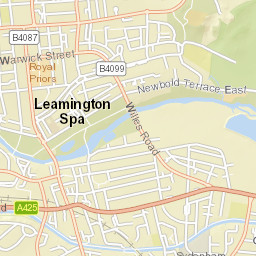 168 Parade, Royal Leamington Spa, Warwickshire Street Map