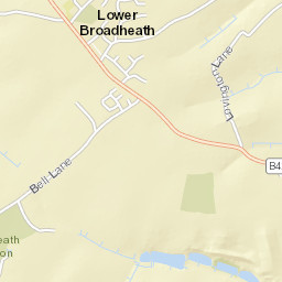 1 Bell Lane, Lower Broadheath, Worcester Street Map