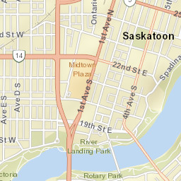 Victoria Avenue, Saskatoon, SK S7K 7Y8 Street Map