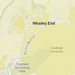 1 College Road, Cranfield University, Wharley End, Cranfield, Street Map