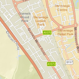 6 The Quadrant, Stevenage, Hertfordshire Street Map