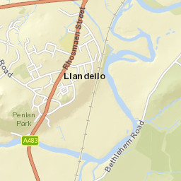 Llandeilo Bridge, Llandeilo, Carmarthenshire SA19, UK Street Map