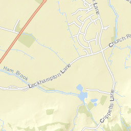 Leckhampton Lane, Shurdington, Cheltenham Street Map